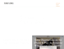 Tablet Screenshot of nikf.org